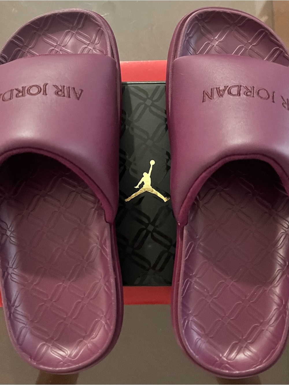 Air Jordan Women’s Sophia Slides Size 9 - Bordeaux Color (Burgandy) - Brand New